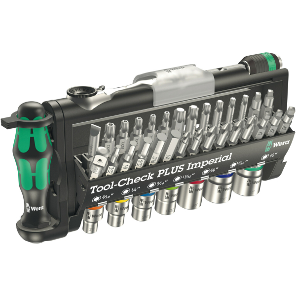 Wera 5056491001 39-delige Tool-Check PLUS Imperial Bit- En Doppenset - 1/4"