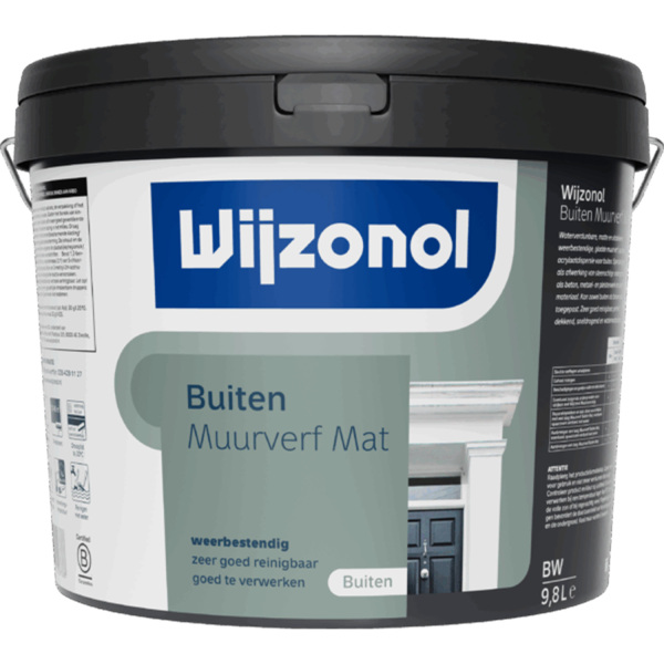 Wijzonol Muurverf Voor Buiten - Mat - 10L afbeelding