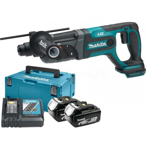 Makita DHR241RTJ 18V Li-Ion Accu SDS-plus Combihamer Set (2x 5.0Ah Accu) In Mbox - 2J