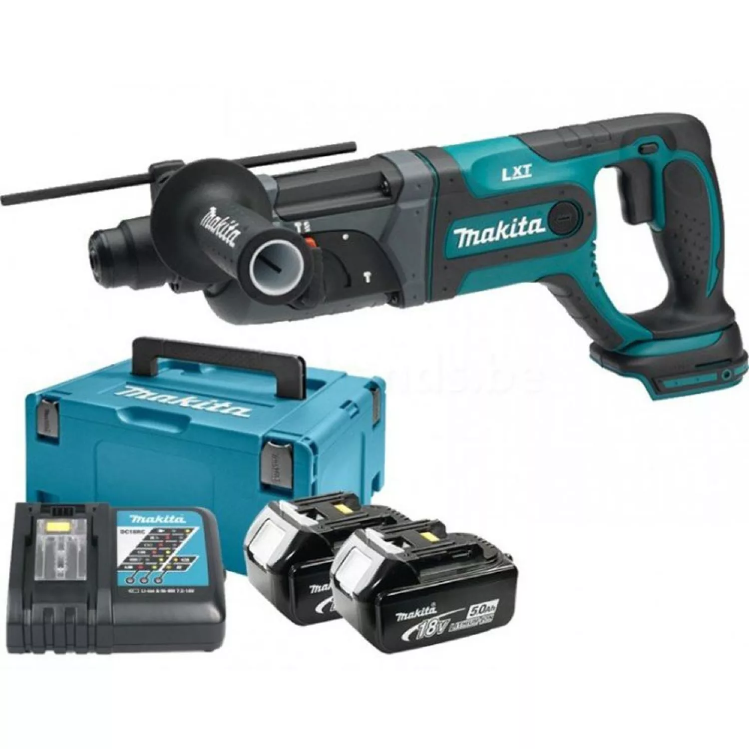 Makita DHR241RTJ 18V Li-Ion Accu SDS-plus Combihamer Set (2x 5.0Ah Accu) In Mbox - 2J