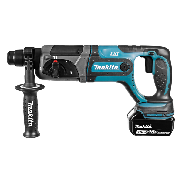 Makita DHR241RTJ 18V Li-Ion Accu SDS-plus Combihamer Set (2x 5.0Ah Accu) In Mbox - 2J - Detailed view of the product