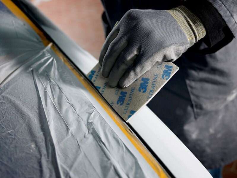 3M Softback Schuurspons -140mm X 115mm - Medium - K120 - Detailed view of the product