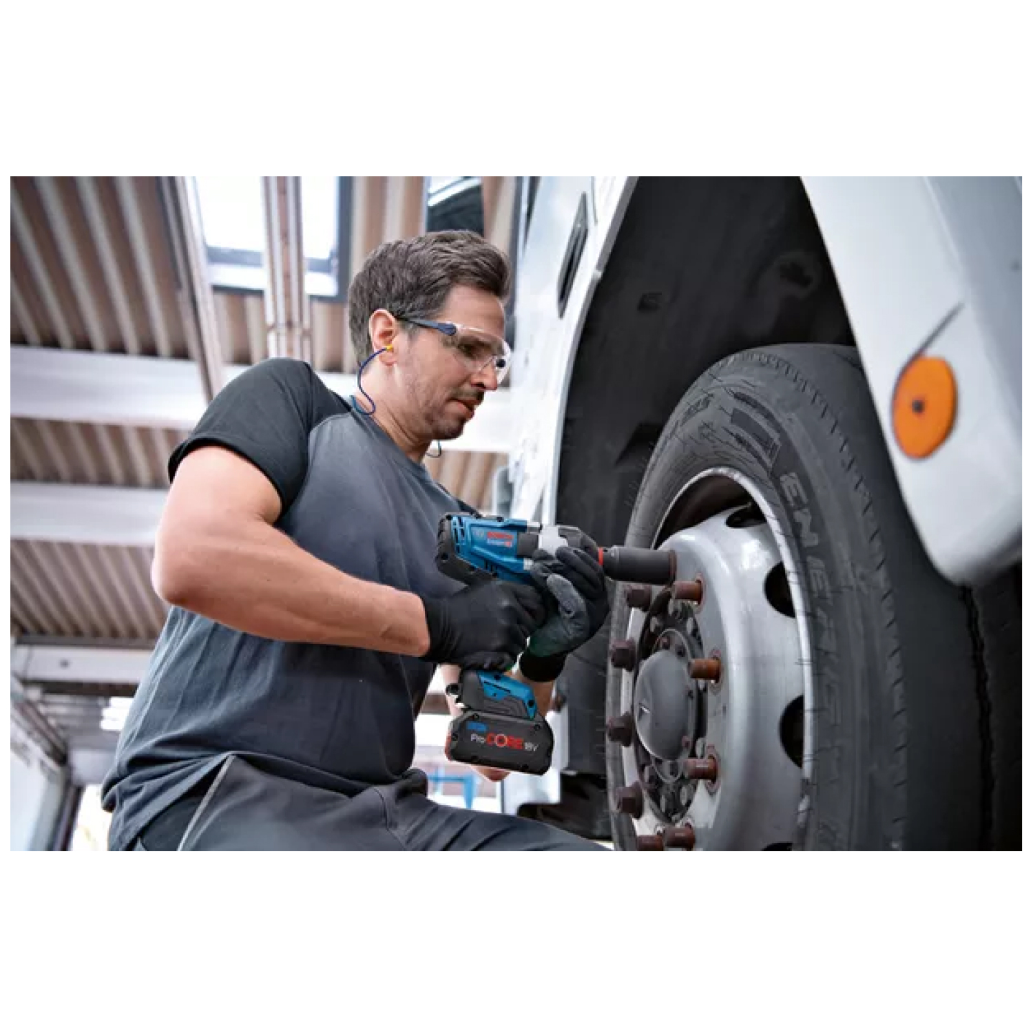 Bosch GDS 18V-1050 H 18V Li-Ion Accu BiTurbo Slagmoeraanzetter Set (2x 8,0Ah) In L-Boxx - 1700Nm - 3/4"- Koolborstelloos thumbnail 3