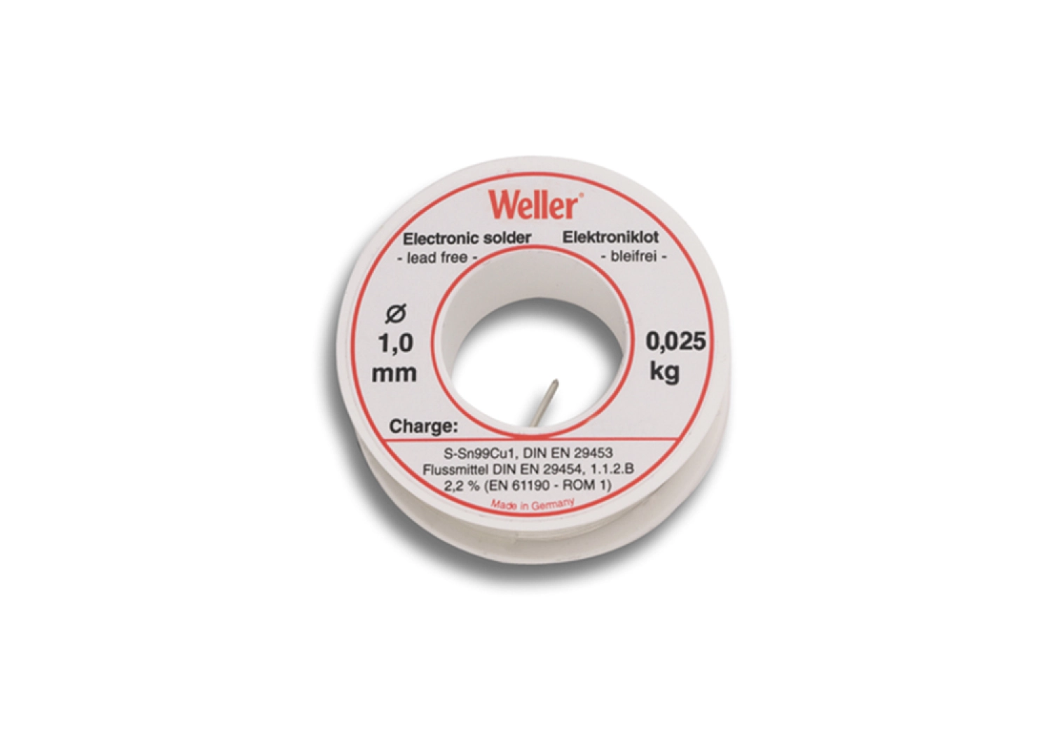 Weller EL99/1-250 Soldeertin Loodvrij - 1mm - 250g