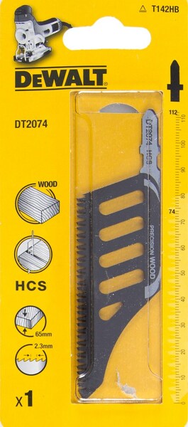 DeWALT DT2074 HCS Decoupeerzaagblad Precision - 2.3mm Tandafstand - Hout