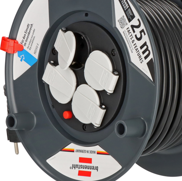 Brennenstuhl 1215056 Garant Export Kabelhaspel - H05VV-F 3G1,5 - 25m - Detailed view of the product
