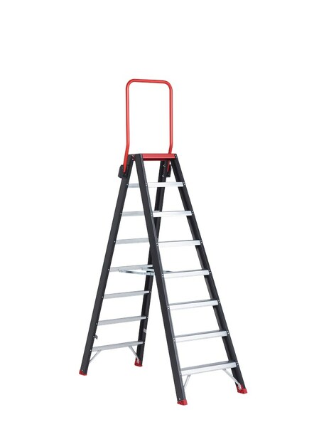 Altrex Taurus TDO 8 Dubbele Trap - Aluminium Met Coating - 2 X 8 Treden - Max. Werkhoogte 3.90 M.