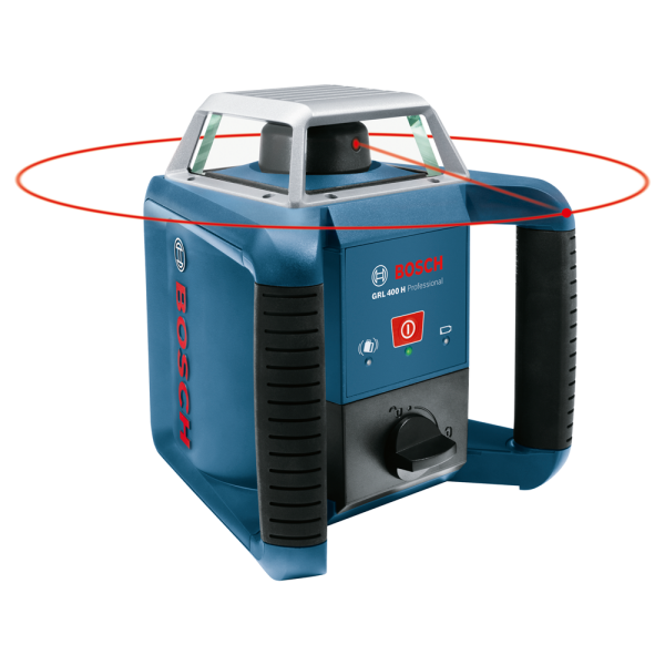 Bosch GRL 400 H Rotatie Laser + LR 1 Ontvanger In Koffer + GR 2400 Meetlat + BT 152 Statief - Detailed view of the product