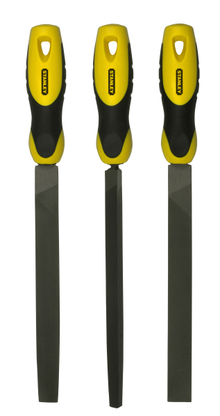 Stanley 0-22-464 Vijlenset Halfzoet 3 Delig 200mm - Detailed view of the product