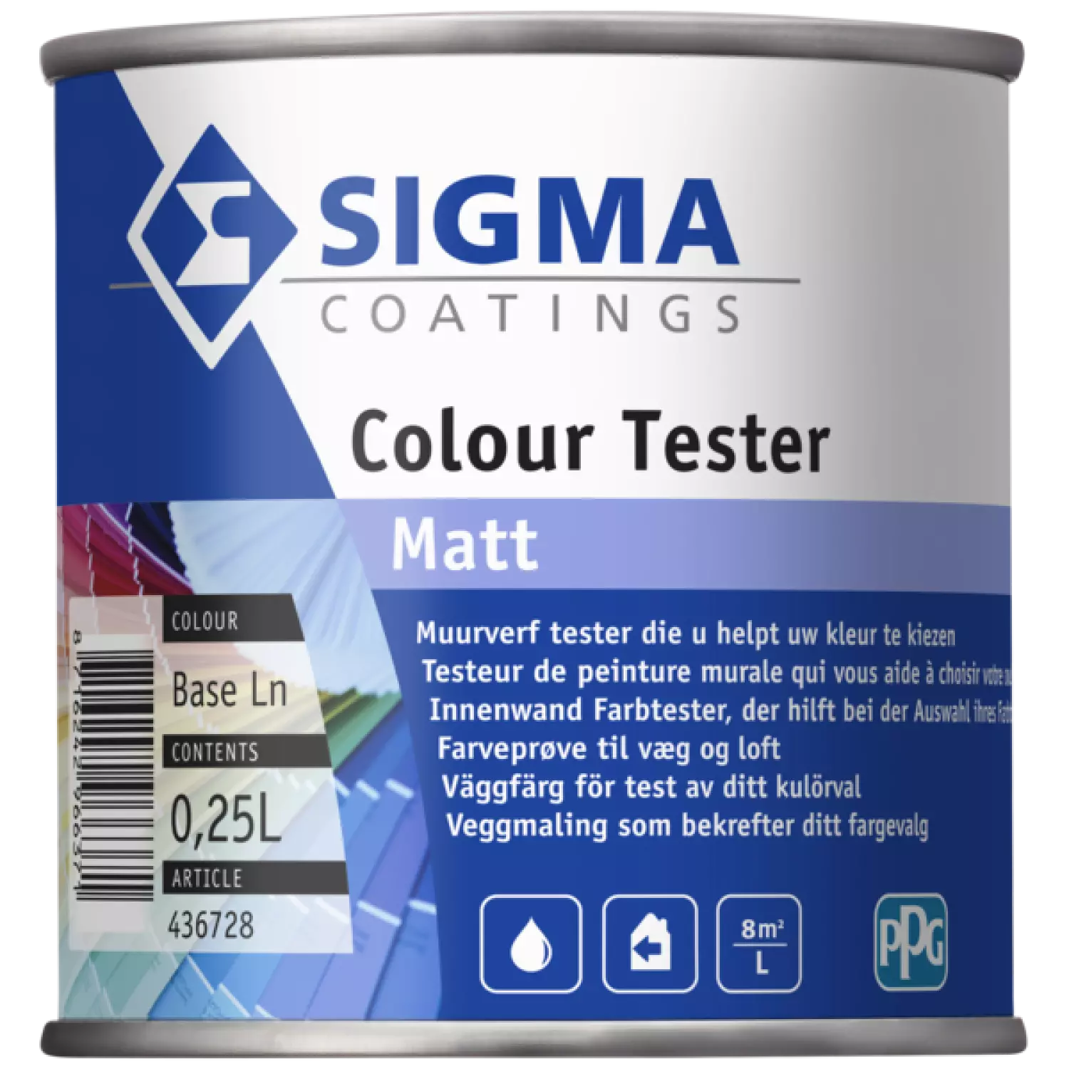 Sigma Colour Tester Matt - Op Kleur Gemengd - 250ml