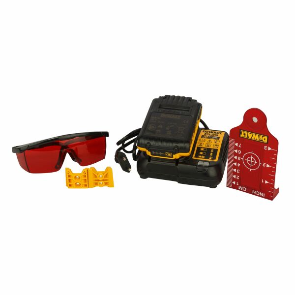 DeWALT DCE074D1R 18V Rotatie Laser Set Incl. Ontvanger In Koffer - Rood - 45m - IP54 - Detailed view of the product