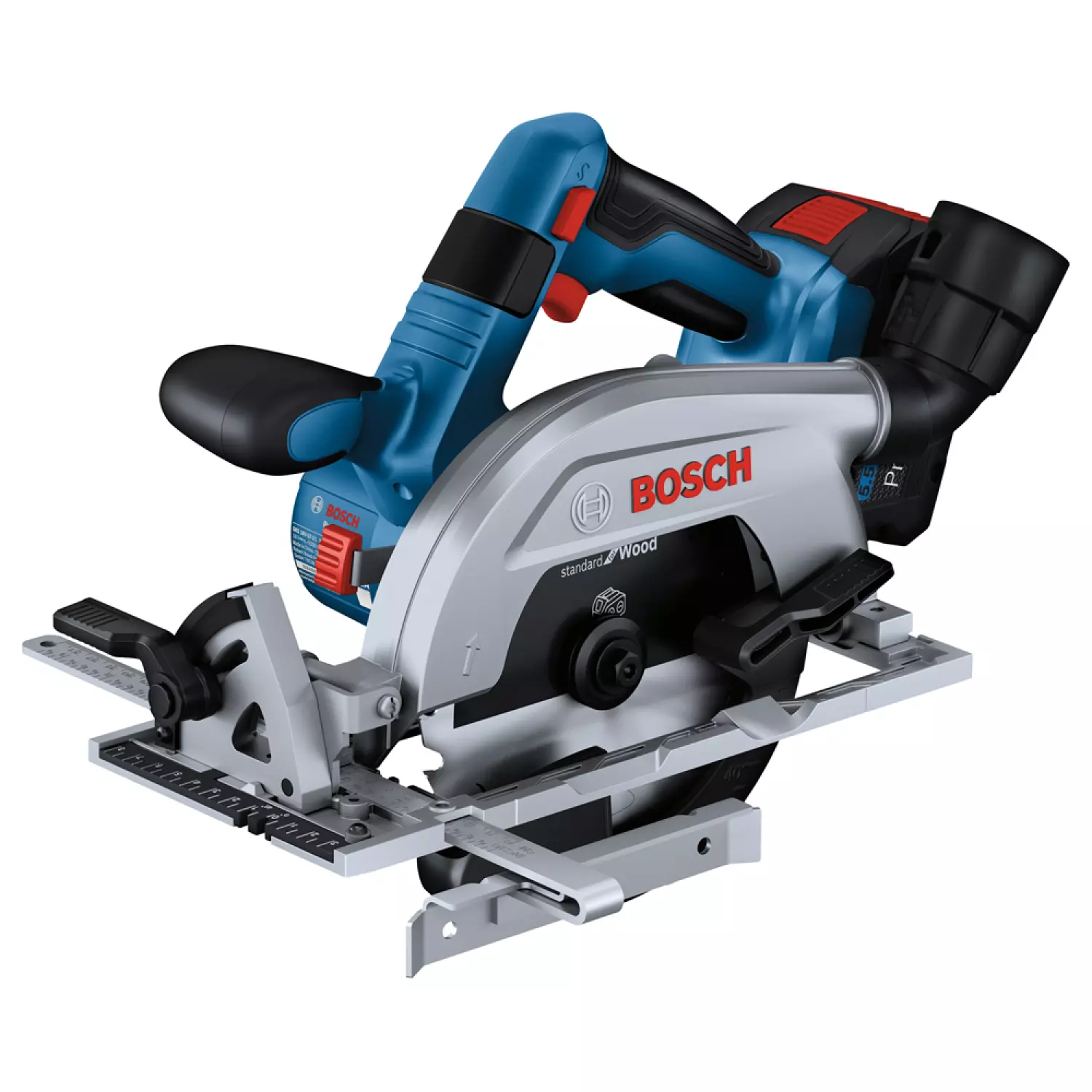 Bosch GKS 18V-57-2 L 18V Li-ion Accu Cirkelzaag Set (2x 5.5Ah) In L-Boxx - 165mm thumbnail 3