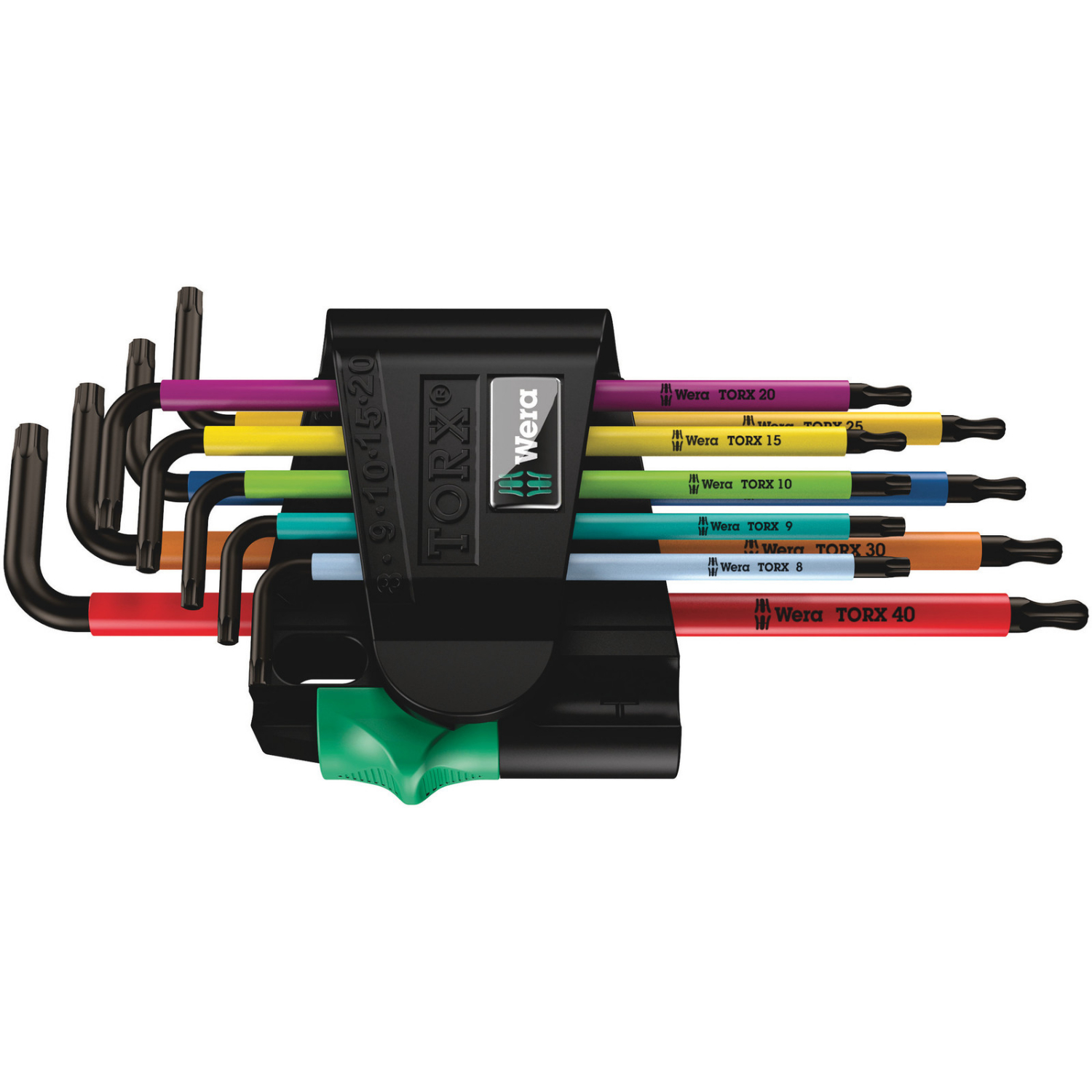 Wera 05024335001 9-delige Multicolour Inbussleutelset Met Kogelkop - Torx / Torx Tamper Resistant - T8-40
