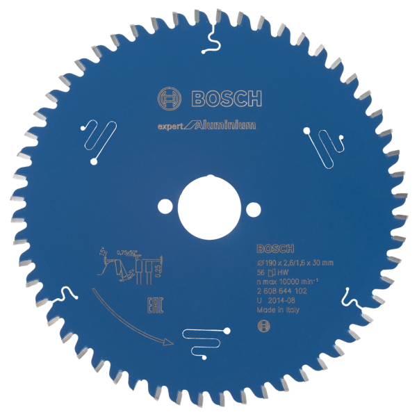 Bosch 2608644102 Expert Cirkelzaagblad - 190 X 30 X 56T - Aluminium - Carbide