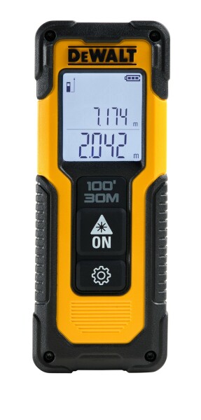 DeWALT DWHT77100-XJ Digitale Afstandsmeter - 30 M - 2x 1,5V AAA Batterijen - Detailed view of the product