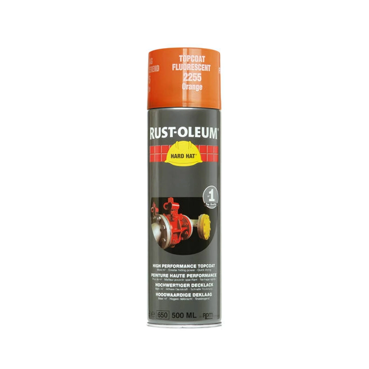 Rust-Oleum Hard Hat 2166 - RAL 3020 Verkeersrood - 0,5L