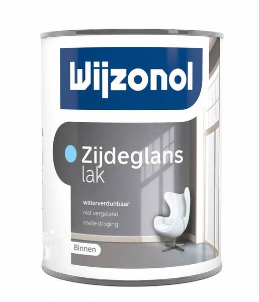 wijzonol zijdeglanslak aq wit 0.5 ltr