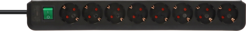 Brennenstuhl 1159300018 8 Voudige Stekkerdoos Met Schakelaar - 3m X 41cm - Detailed view of the product