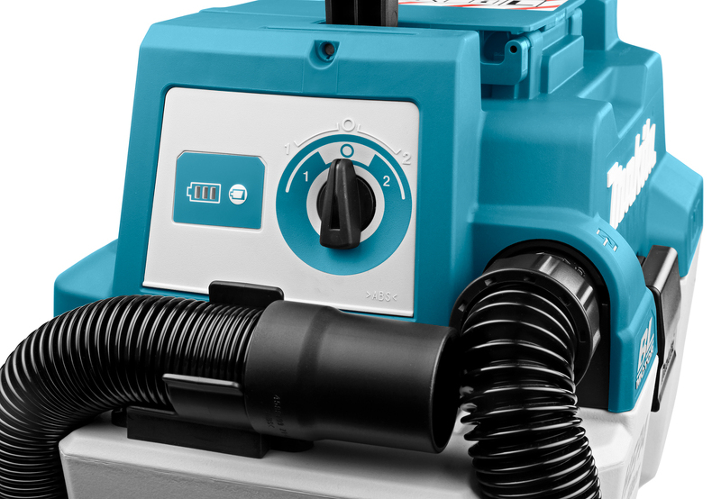 Makita DVC750LZX1 18V Li-Ion Accu Alles-/bouwstofzuiger Body - 7,5L - Koolborstelloos - Detailed view of the product