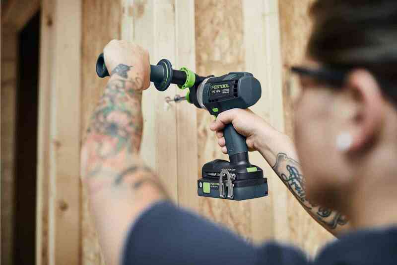 Festool TPC 18/4 I-Basic QUADRIVE 18V Li-Ion Accu Klopboormachine Body In Systainer - 75Nm - Detailed view of the product