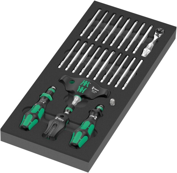 Wera 05150152001 24-delige 9752 Kraftform Kompakt Ratel-en Doppenset In Foam Inlay - 1/4" - Default image for the product