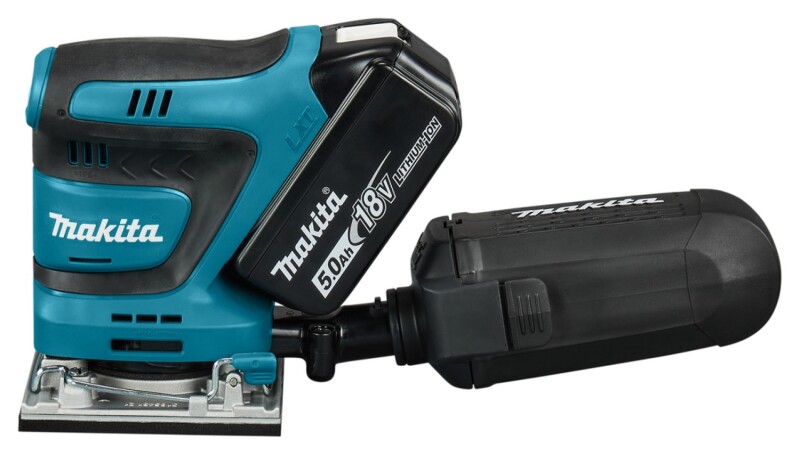 Makita DBO482RTJ LXT 18V Li-ion Accu Handpalm Vlakschuurmachine Set (2x 5,0 Ah) In Mbox - Detailed view of the product