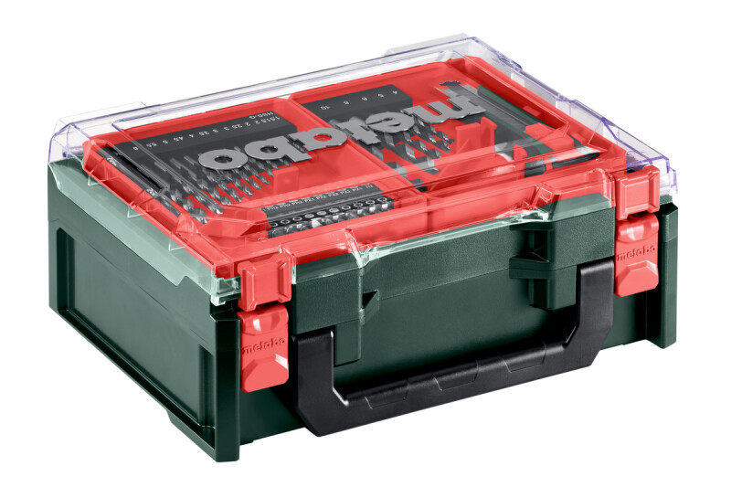 Metabo 600385710 12V Li-ion Accu Klopboor-schroefmachine Mobile Workshop Basic Set (2x 2.0Ah Accu) In Koffer Incl. 41-Delige Accessoiresset - Detailed view of the product