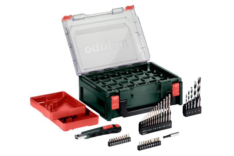 Metabo 600385710 12V Li-ion Accu Klopboor-schroefmachine Mobile Workshop Basic Set (2x 2.0Ah Accu) In Koffer Incl. 41-Delige Accessoiresset - Detailed view of the product