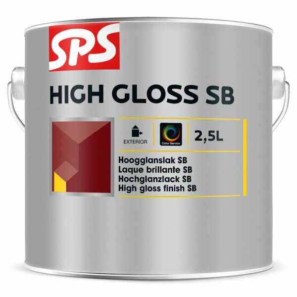 sps high gloss sb ral 9010 2.5 ltr