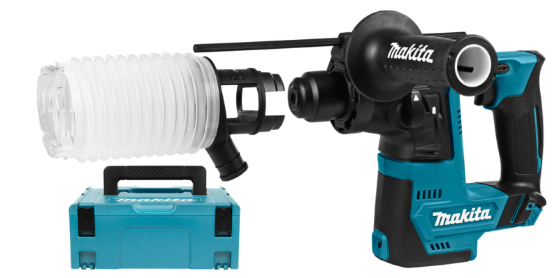 Makita HR140DZJ 10,8V Li-ion Accu Boorhamer Body Incl. Stofafzuiging In Mbox - Detailed view of the product