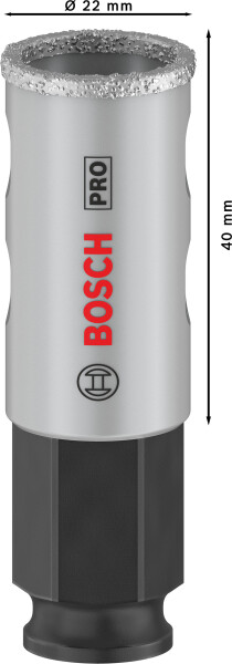 Bosch 2608901554 PRO Tile PC Plus Diamantgatzaag Voor Tegels - 22mm - Detailed view of the product