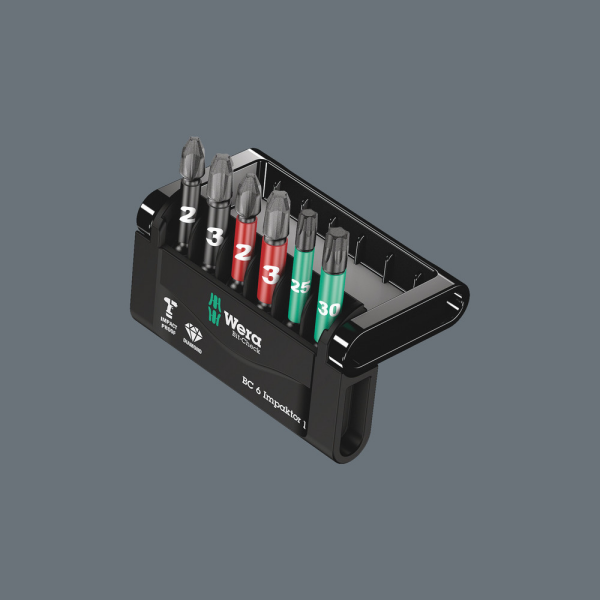 Wera 5057695001 6-delige Bit-Check Impaktor Bitset - Detailed view of the product