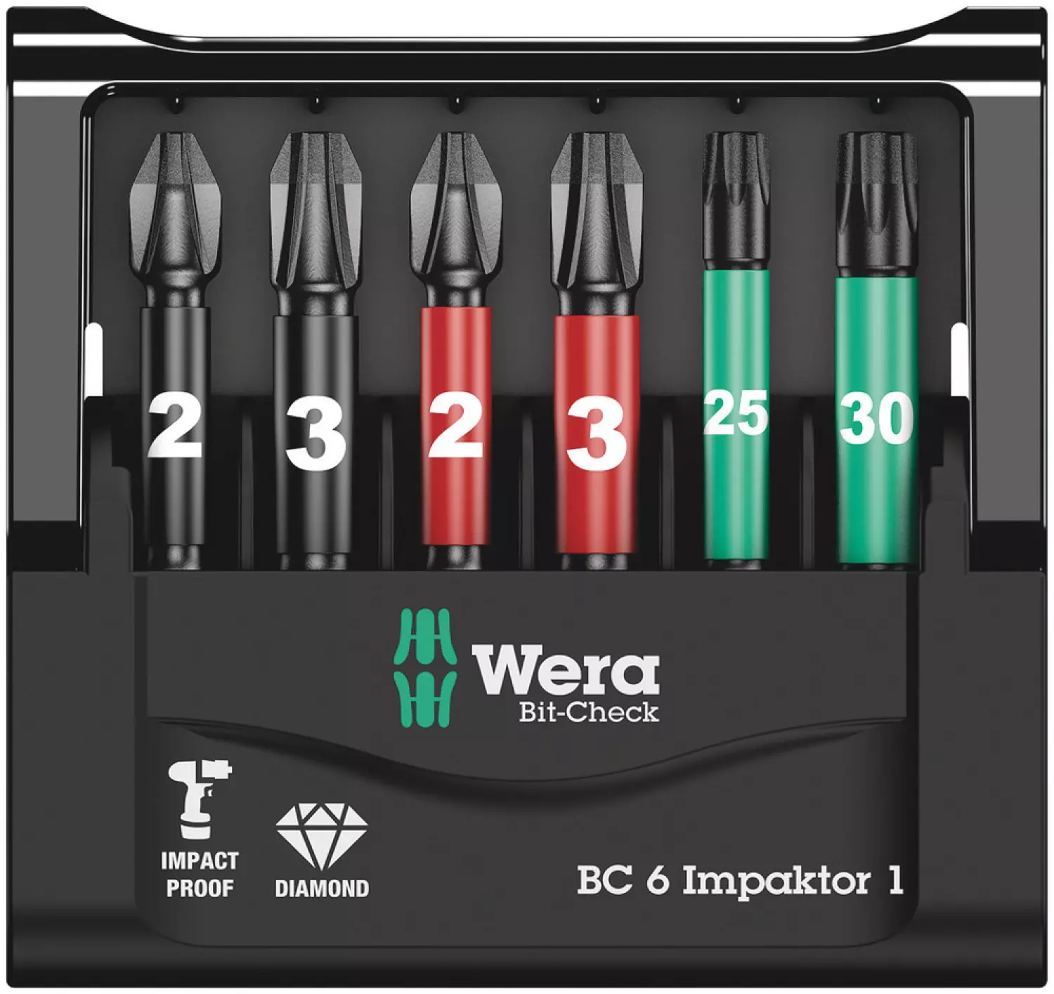 Wera 5057695001 6-delige Bit-Check Impaktor Bitset thumbnail 2