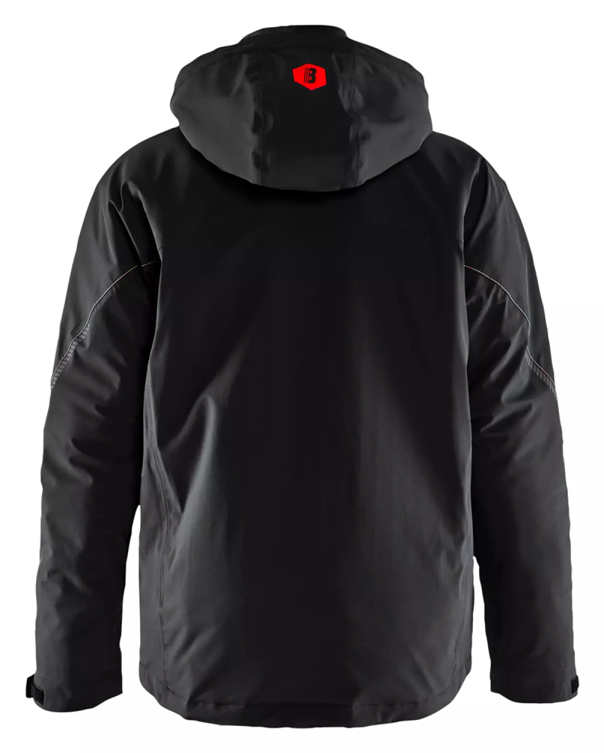 Blåkläder 4484 Lichtgewicht Winterjas 4-weg Stretch - Zwart/Rood - M thumbnail 2