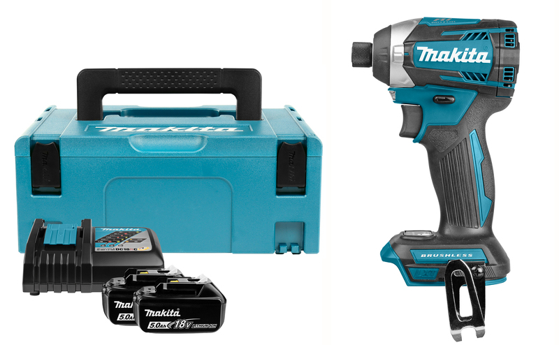 Makita DTD154RTJ 18V Li-Ion Accu Slagschroevendraaier Set (2x 5.0Ah Accu) In Mbox - Koolborstelloos EAN: 88381824200