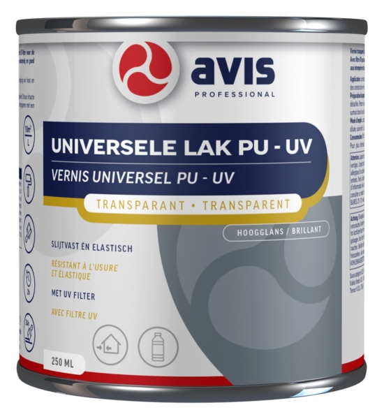 avis pu-siegel hoogglans blank 2.5 ltr