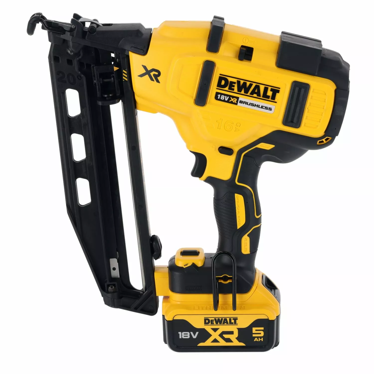 DeWALT DCN660N-XJ 18V Li-ion XR Accu Afwerktacker Body - 32-63mm - 16 Gauge - Koolborstelloos thumbnail 2