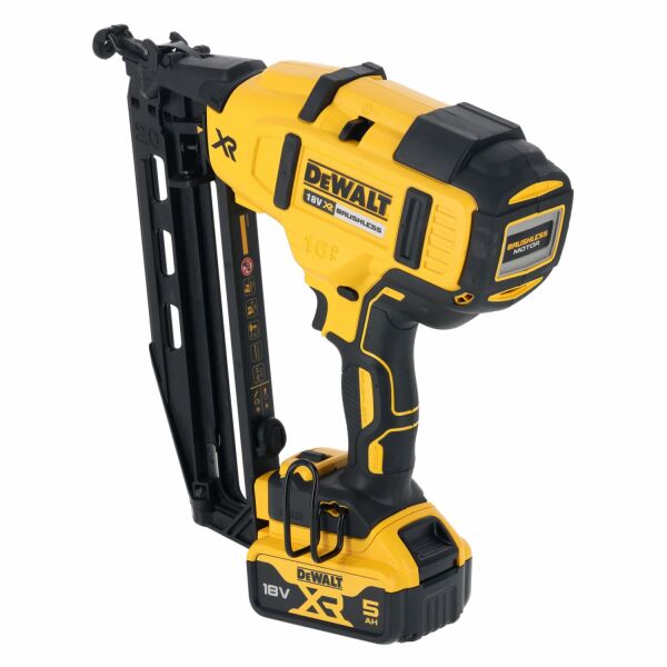 DeWALT DCN660N-XJ 18V Li-ion XR Accu Afwerktacker Body - 32-63mm - 16 Gauge - Koolborstelloos - Detailed view of the product