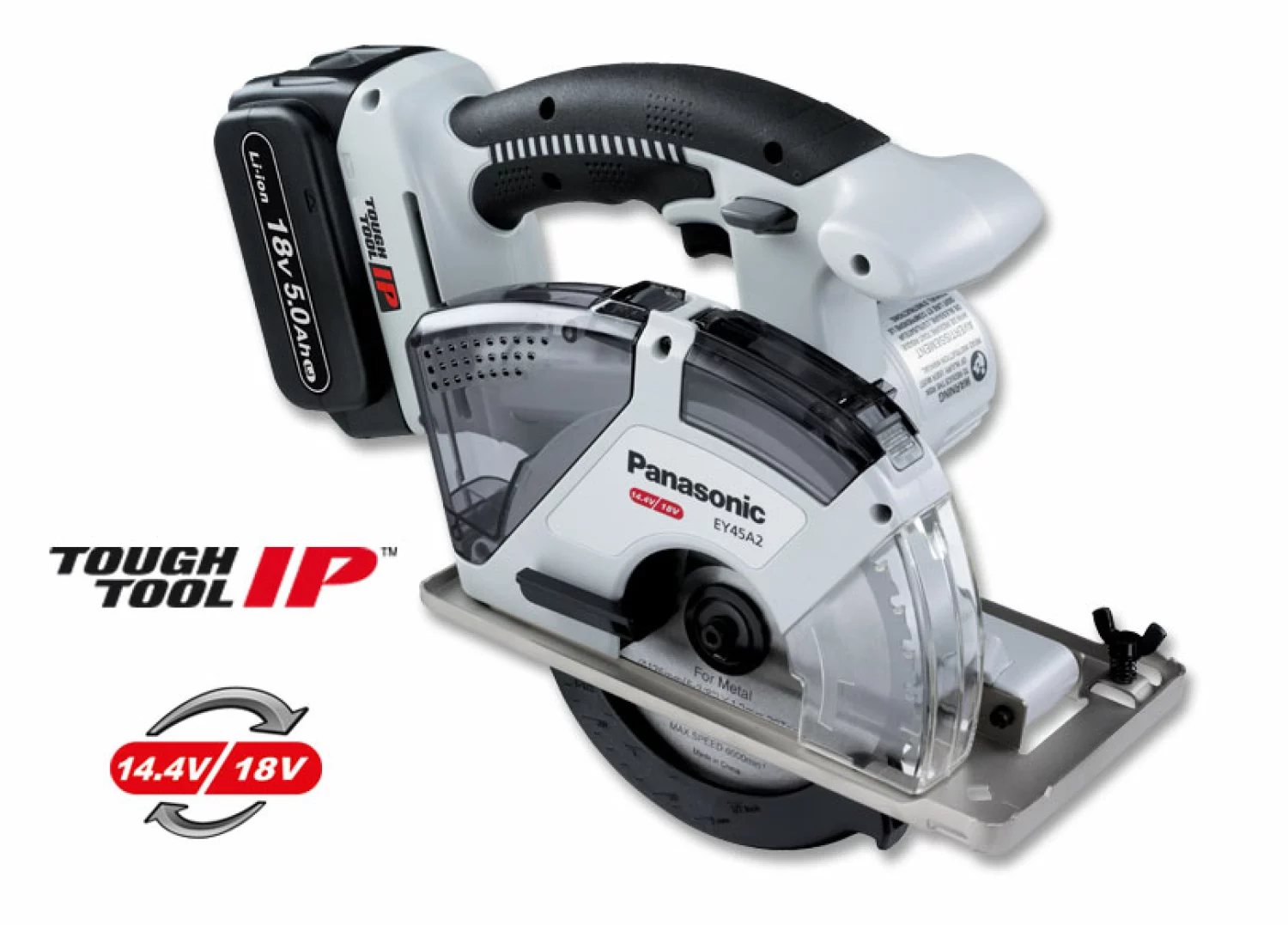 Panasonic EY45A2XW 14.4V / 18V Li-Ion Accu cirkelzaag body - 135mm - Hout