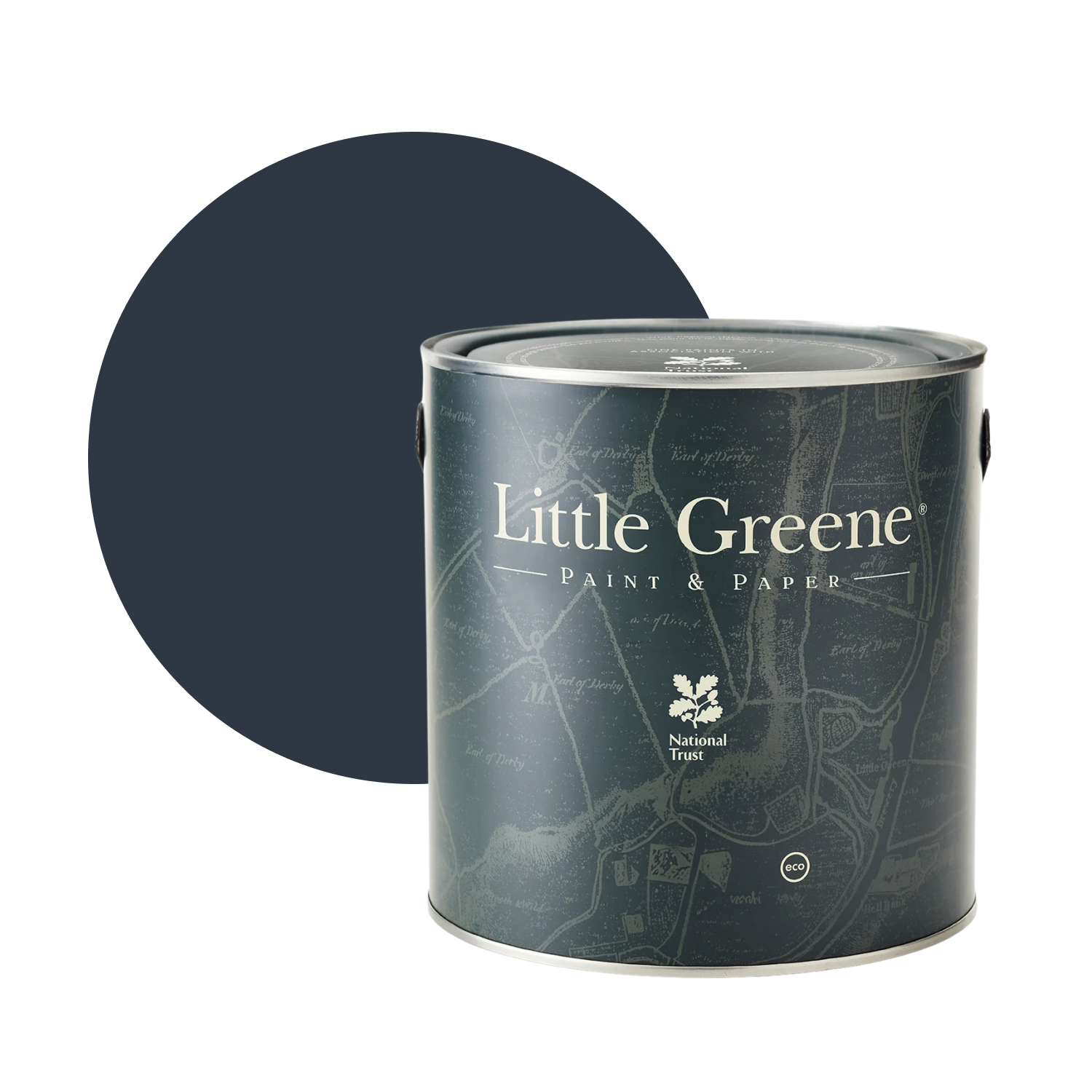 Little Greene Interior Oil Eggshell - Dock Blue No. 252 - 1L
