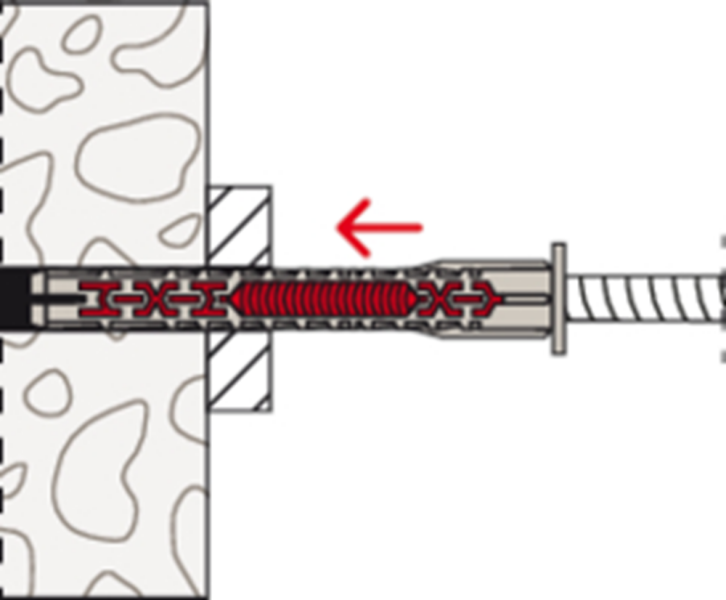 Fischer 562172 Constructieplug DuoXpand - 10 X 180 FUS - TX40/SW13 - Zeskant Schroef (50st) - Detailed view of the product