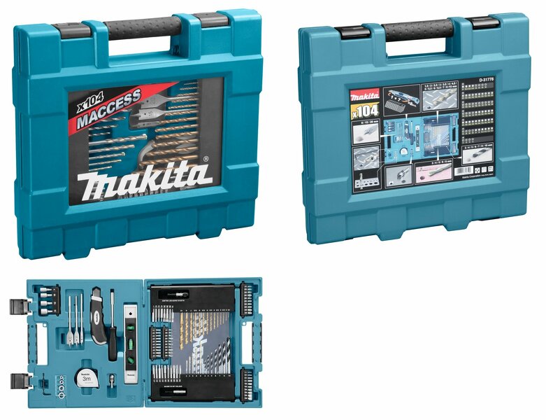 Makita D-31778 104 Delige Accessoire, Bit&Boren Set In Koffer