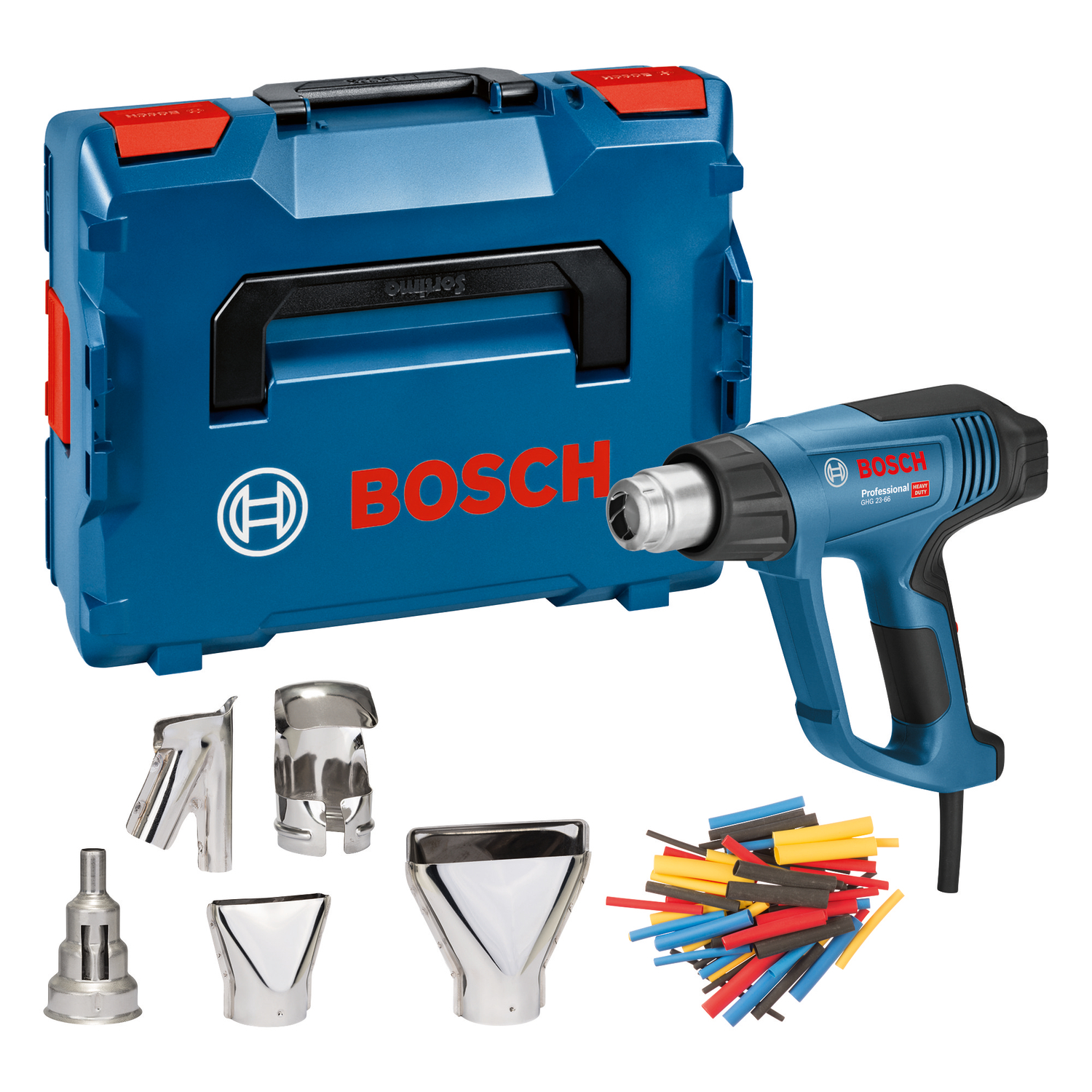 Bosch GHG 23-66 Heteluchtpistool Inclusief Accessoires In L-Boxx