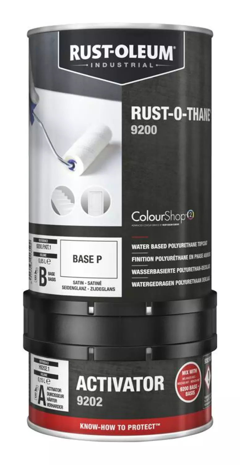 Rust-Oleum 9200 Rust-O-Thane - Op Kleur Gemengd - 5L (Incl. Activator) afbeelding