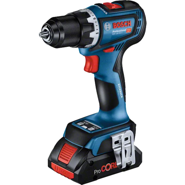 Bosch GSR18V-90C 18V Li-ion Accu Schroefboormachine Set (3x 4Ah Accu) In L-Boxx - 64Nm - Detailed view of the product