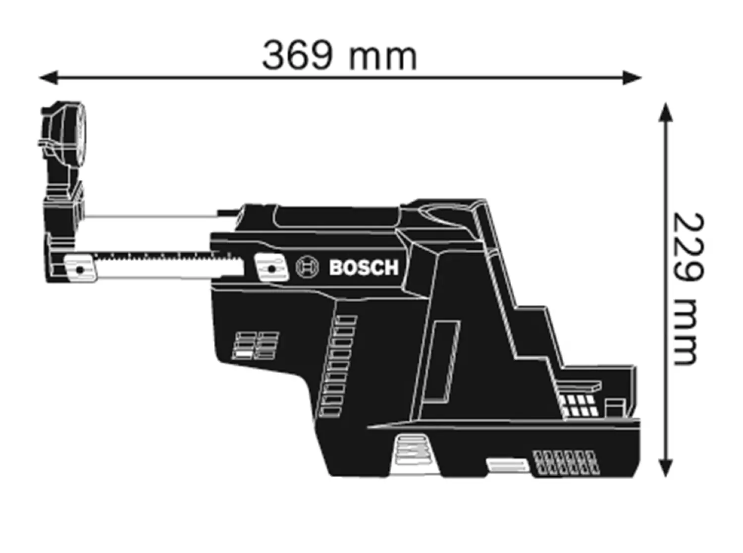 Bosch GDE 18V-16 afzuigset voor GBH 18V-26