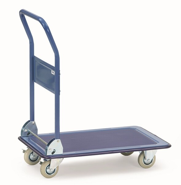 Fetra Volledig stalen wagen, draagvermogen 250 kg, 1 stuk, blauw, 3101