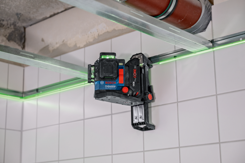 Bosch GLL 18V-120-33 CG 18V Accu Kruislijnlaser Body In L-Boxx - Groen - 3x 360 - Detailed view of the product