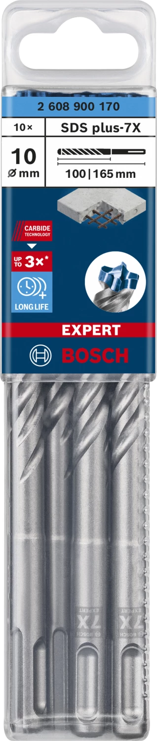 Bosch 2608900170 EXPERT Hamerboor SDS Plus-7X 10st 10x100x165mm thumbnail 2