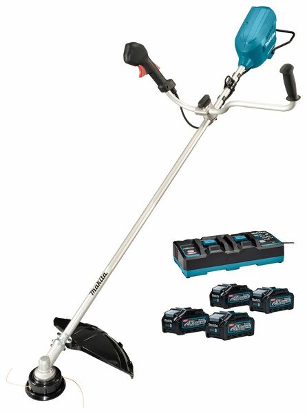 Makita UR012GM401 XGT 2x40V Li-Ion Max Accu Bosmaaier Set (4x 4,0Ah) - U-greep - Koolborstelloos